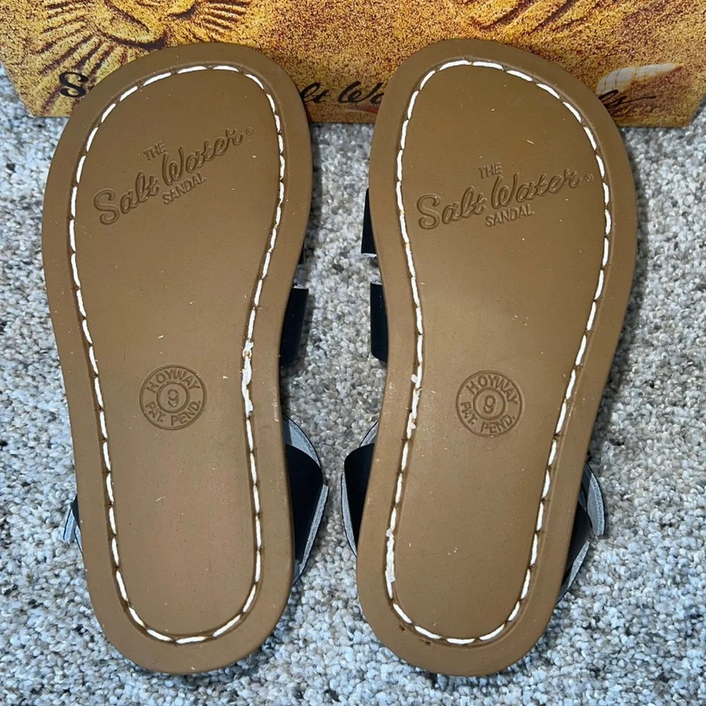 AUTH NIB Salt Water the Original Sandal Toddler Little Kids BLACK